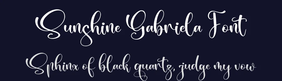 Sunshine Gabriela Font by letterfabric — Script Handwritten Font — thumbnail 2
