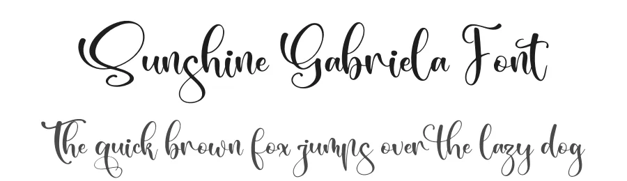 Sunshine Gabriela Font by letterfabric — Script Handwritten Font