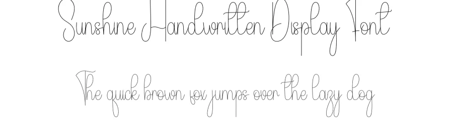 Sunshine Handwritten Display Font by andikastudio — Script Handwritten Font