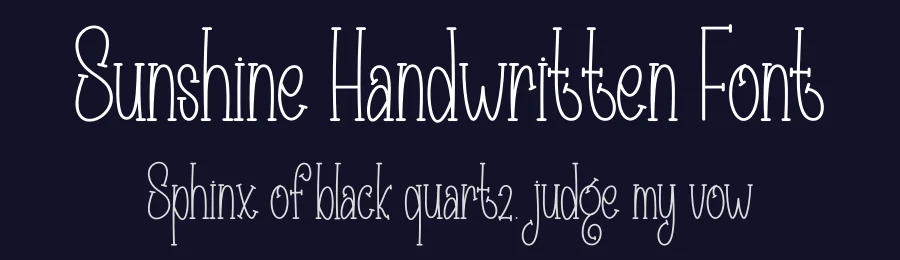 Sunshine Handwritten Font by creativeletter — Display Font — thumbnail 2