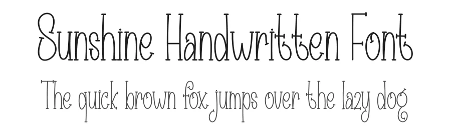 Sunshine Handwritten Font by creativeletter — Display Font