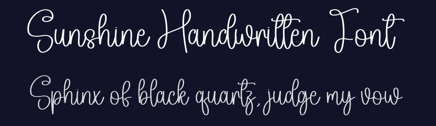 Sunshine Handwritten Font by creativeletter — Script Handwritten Font — thumbnail 2
