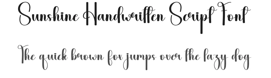 Sunshine Handwritten Script Font by andikastudio — Script Handwritten Font