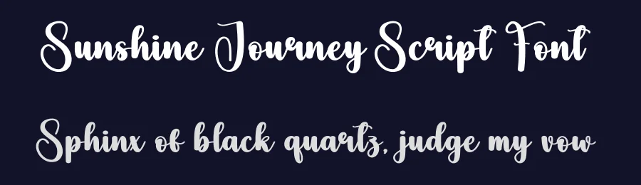 Sunshine Journey Script Font by creativeletter — Script Handwritten Font — thumbnail 2