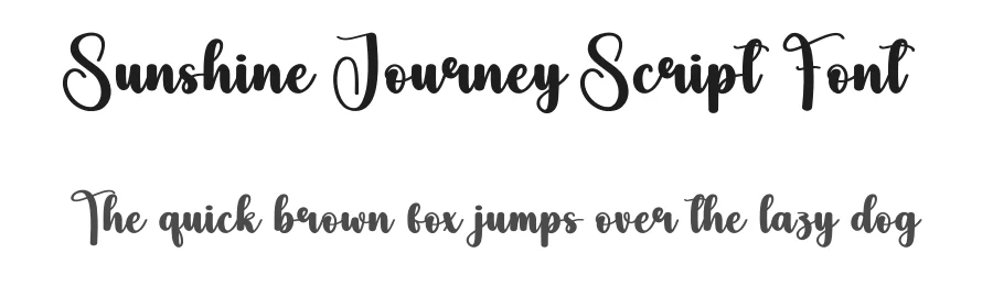 Sunshine Journey Script Font by creativeletter — Script Handwritten Font