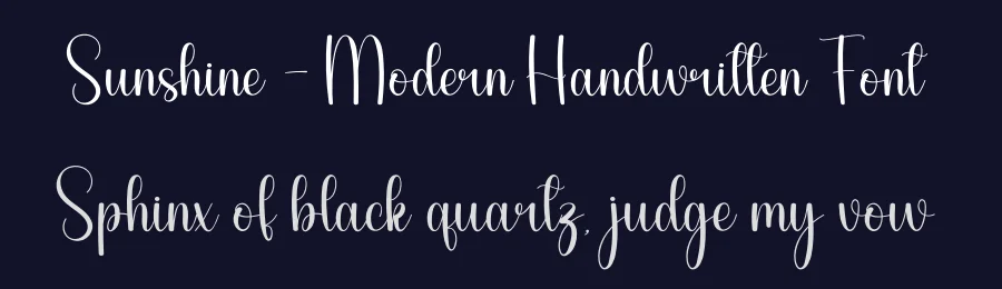 Sunshine – Modern Handwritten Font by andikastudio — Script Handwritten Font — thumbnail 2