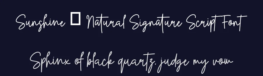 Sunshine – Natural Signature Script Font by MasyafiStudio — Serif Font — thumbnail 2