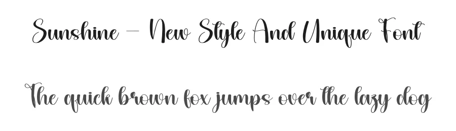 Sunshine – New Style And Unique Font by andikastudio — Script Handwritten Font