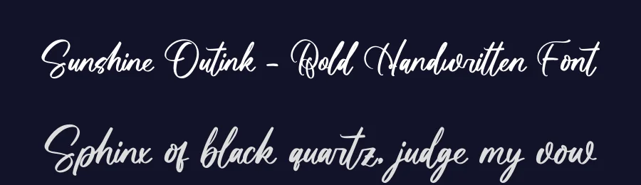 Sunshine Outink – Bold Handwritten Font by letterenastudios — Script Handwritten Font — thumbnail 2