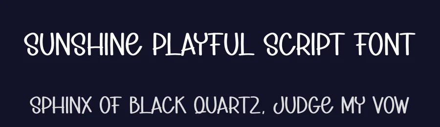 Sunshine Playful Script Font by creativeletter — Script Handwritten Font — thumbnail 2