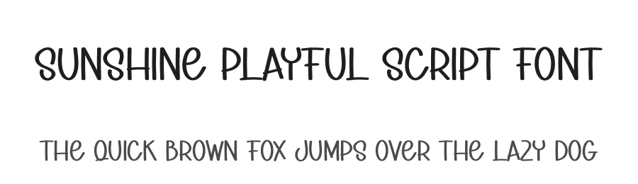 Sunshine Playful Script Font by creativeletter — Script Handwritten Font