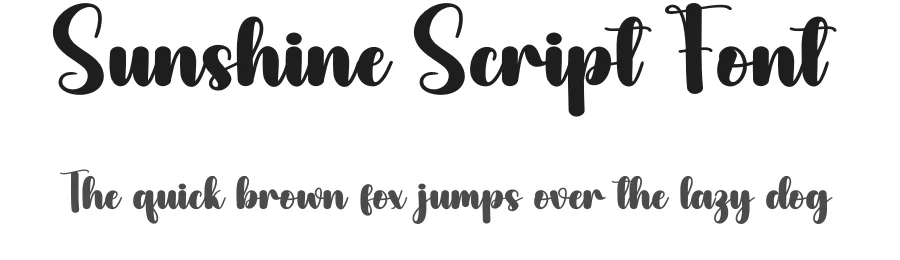 Sunshine Script Font by creativeletter — Script Handwritten Font