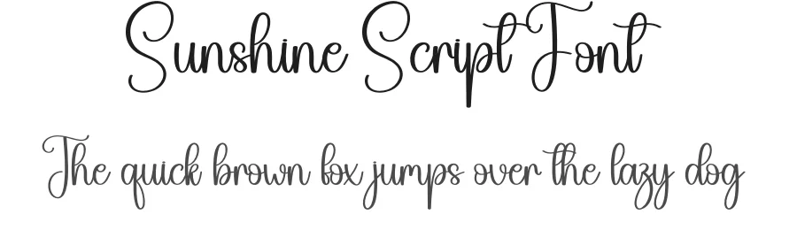 Sunshine Script Font by creativeletter — Script Handwritten Font