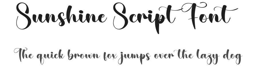 Sunshine Script Font by creativeletter — Script Handwritten Font