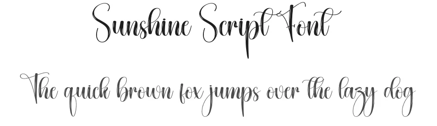 Sunshine Script Font by creativeletter — Script Handwritten Font