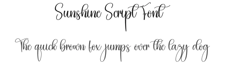 Sunshine Script Font by creativeletter — Script Handwritten Font