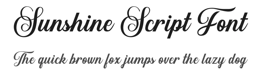 Sunshine Script Font by Lettersiro — Script Handwritten Font