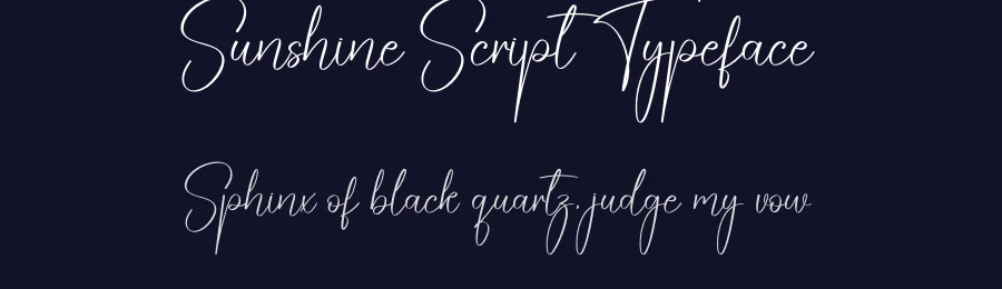 Sunshine Script Typeface by creativeletter — Script Handwritten Font — thumbnail 2