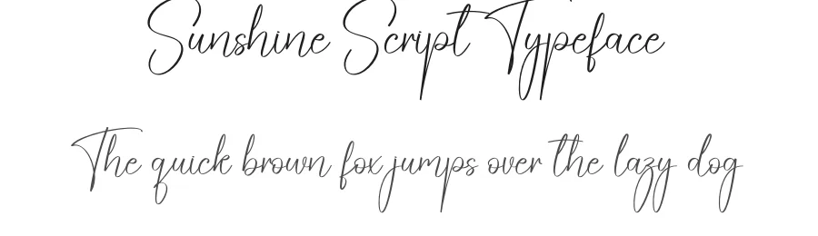 Sunshine Script Typeface by creativeletter — Script Handwritten Font