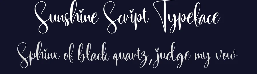 Sunshine Script Typeface by creativeletter — Script Handwritten Font — thumbnail 2