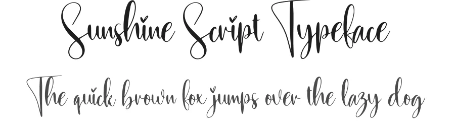 Sunshine Script Typeface by creativeletter — Script Handwritten Font