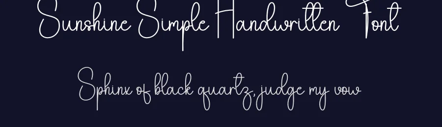 Sunshine Simple Handwritten Font by andikastudio — Script Handwritten Font — thumbnail 2