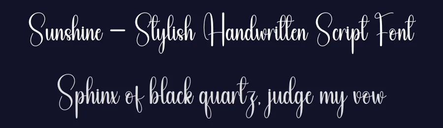 Sunshine – Stylish Handwritten Script Font by andikastudio — Script Handwritten Font — thumbnail 2