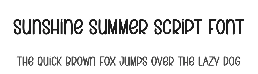 Sunshine Summer Script Font by andikastudio — Display Font