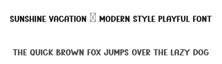 Sunshine Vacation – Modern Style Playful Font by freshtypeink — Display Font