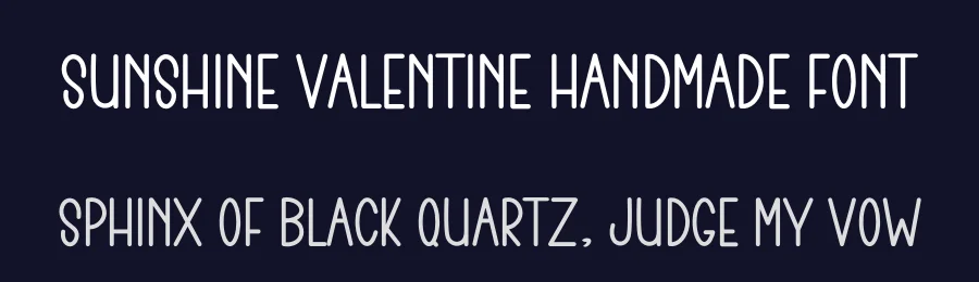 Sunshine Valentine Handmade Font by freshtypeink — Display Font — thumbnail 2