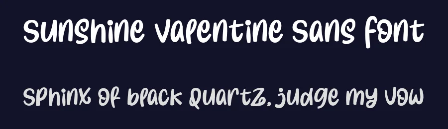 Sunshine Valentine Sans Font by Lettersweet — Display Font — thumbnail 2