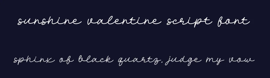 Sunshine Valentine Script Font by Lettersweet — Script Handwritten Font — thumbnail 2