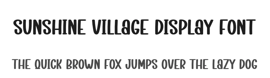 Sunshine Village Display Font by creativeletter — Display Font