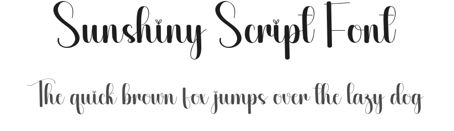 Sunshiny Script Font by creativeletter — Script Handwritten Font
