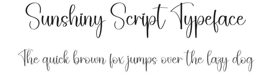 Sunshiny Script Typeface by creativeletter — Script Handwritten Font
