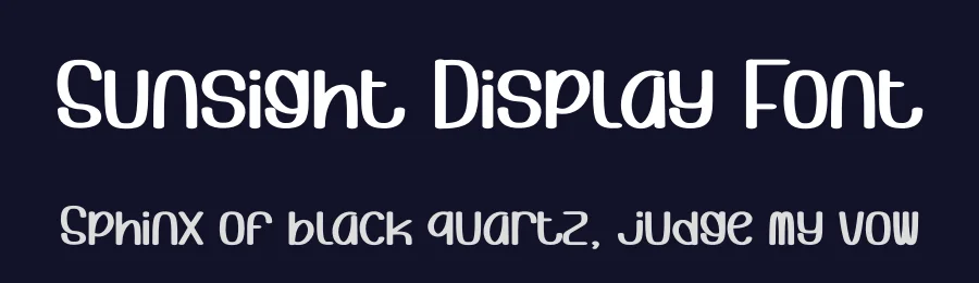 Sunsight Display Font by creativeletter — Display Font — thumbnail 2