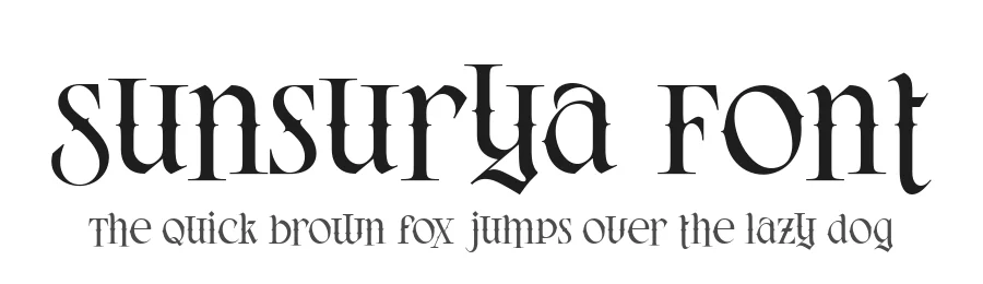 Sunsurya Font by alit design — Display Font