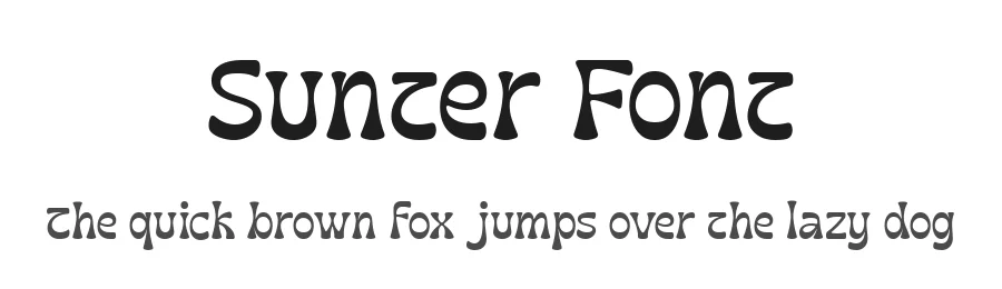 Sunter Font by Dantype — Display Font