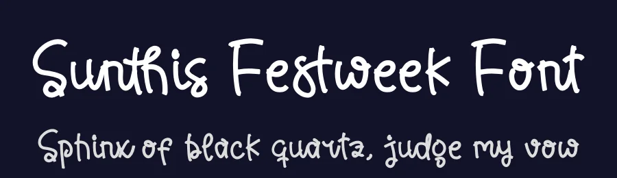 Sunthis Festweek Font by glorytype — Script Handwritten Font — thumbnail 2