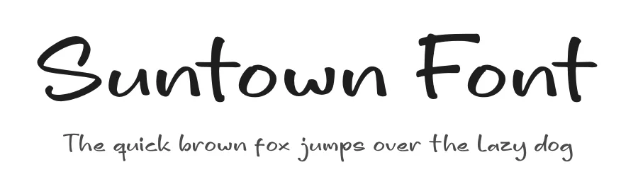 Suntown Font by glorytype — Display Font