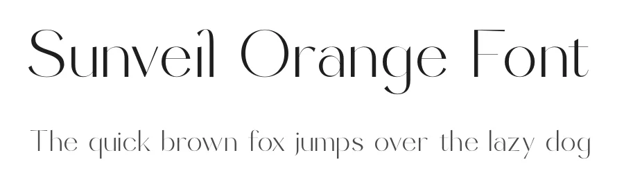 Sunveil Orange Font by timelesstype.co — Display Font
