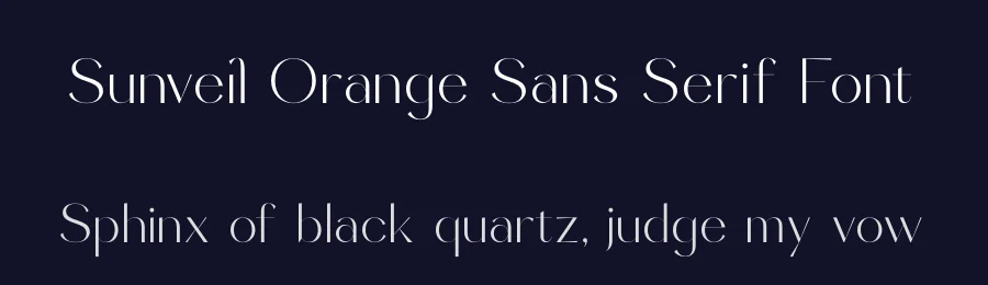 Sunveil Orange Sans Serif Font by timelesstype.co — Display Font — thumbnail 2