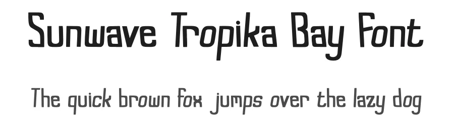 Sunwave Tropika Bay Font by Gracetypestudio — Script Handwritten Font