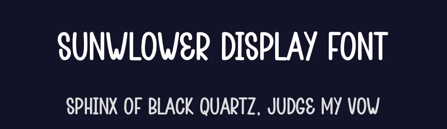 Sunwlower Display Font by andikastudio — Display Font — thumbnail 2