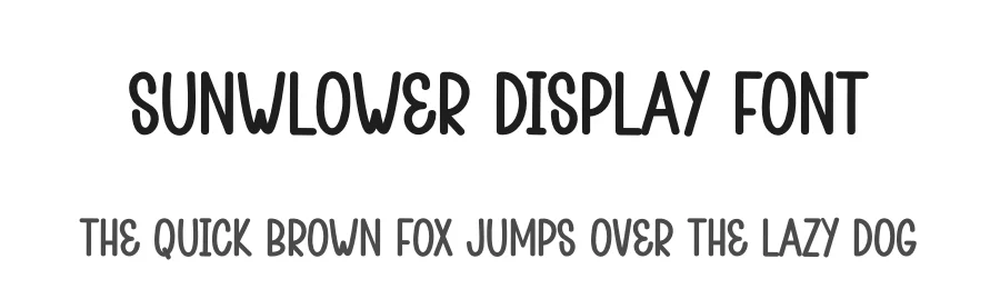 Sunwlower Display Font by andikastudio — Display Font