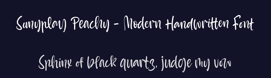 Sunyplay Peachy – Modern Handwritten Font by stylishtype.co — Script Handwritten Font — thumbnail 2