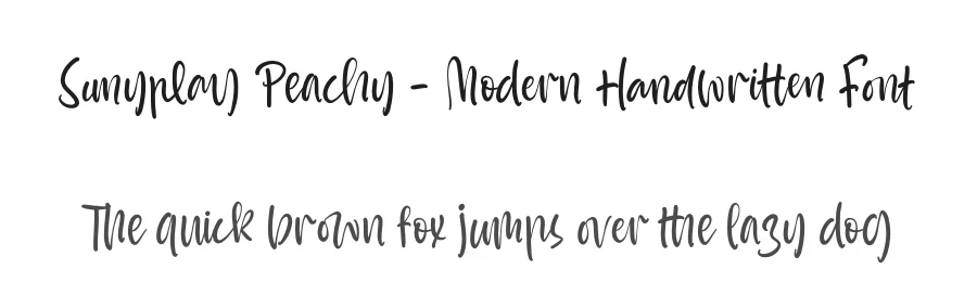 Sunyplay Peachy – Modern Handwritten Font by stylishtype.co — Script Handwritten Font