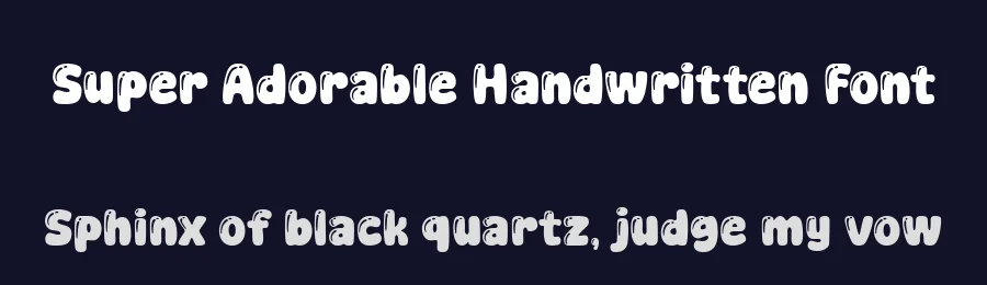 Super Adorable Handwritten Font by All Super Font — Script Handwritten Font — thumbnail 2