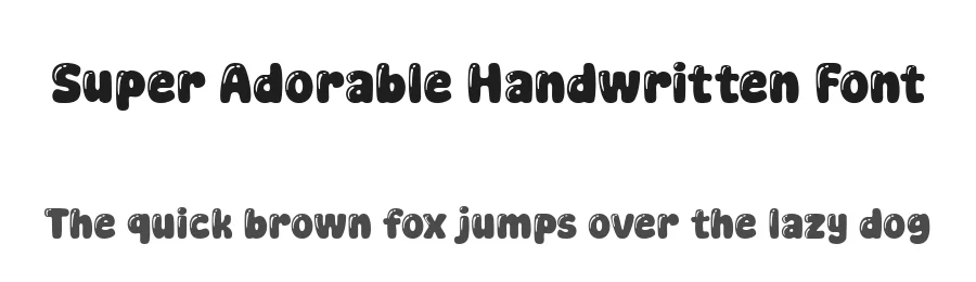 Super Adorable Handwritten Font by All Super Font — Script Handwritten Font