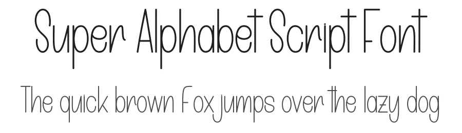 Super Alphabet Script Font by andikastudio — Display Font